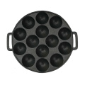 Round Non-Stick Cast Iron Poffertjes Pan for Kitchen